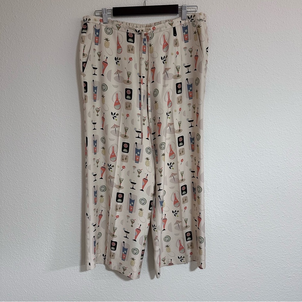 Tori Richard Silk Fun Print Shirt Pant Set 14 - Picture 8 of 16